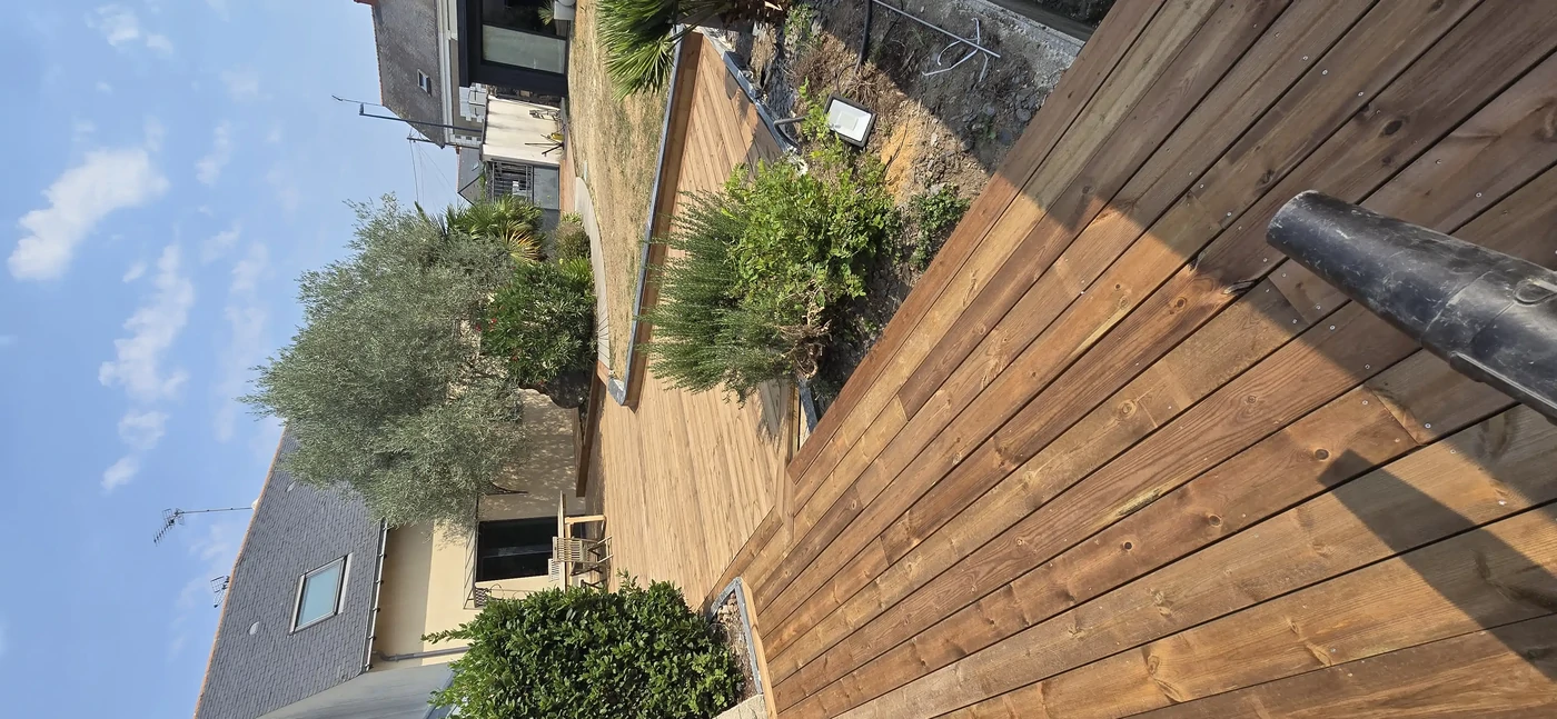 Pose d'une terrasse bois 
